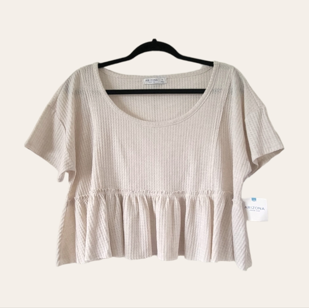 NWT Peplum Crop Top